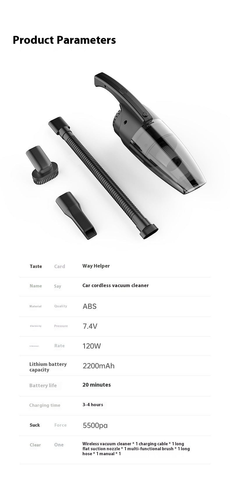Powerful & Portable Car Vacuum Cleaner - Your Ultimate Cleaning Helper