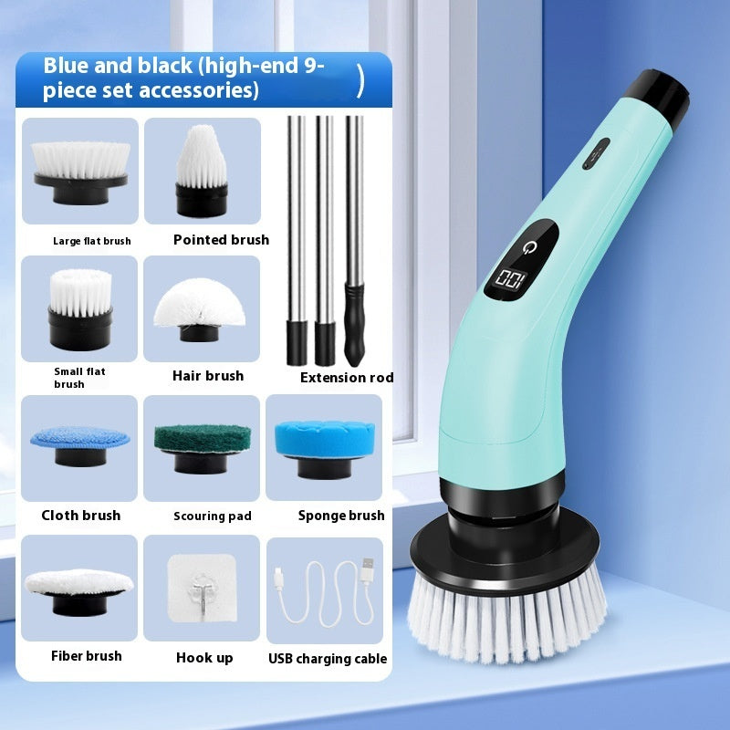 Car Kitchen Wireless Charging Handheld Multifunctional Electric Cleaning Brush