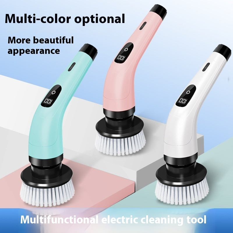Car Kitchen Wireless Charging Handheld Multifunctional Electric Cleaning Brush