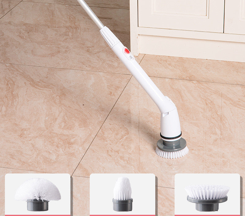 Electric Cleaning Brush Daily Multifunctional Household Telescopic Rod