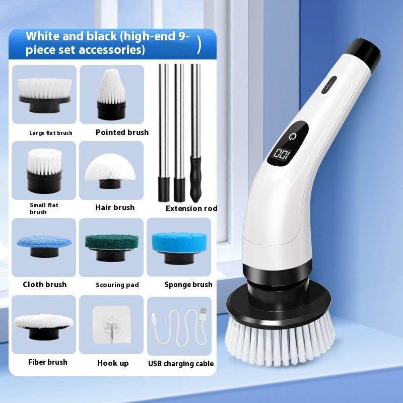 Car Kitchen Wireless Charging Handheld Multifunctional Electric Cleaning Brush